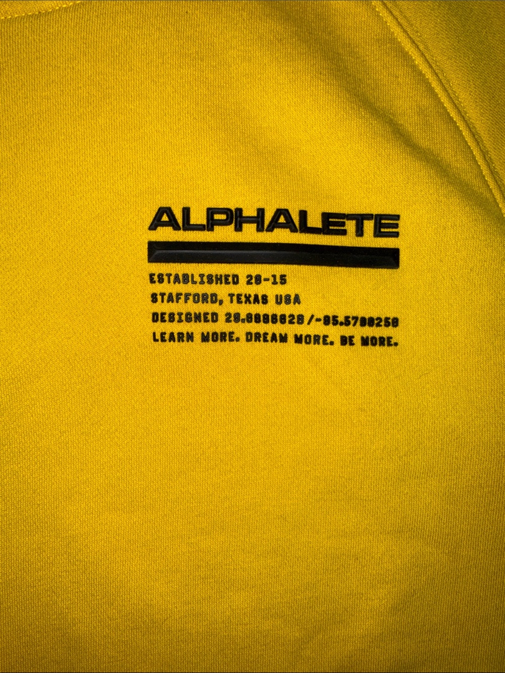 Alphalete Yellow Mustard Hoodie Size Medium - Picture 3 of 6